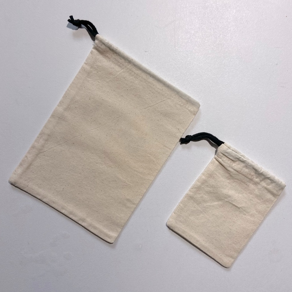 Clare V Merci Beau Coup Large French Dust Bag set of 3 Anthropologie Cream Red - Picture 15 of 15